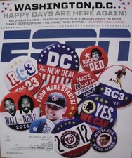ESPN MAGAZINE 10-15-12 WASHINGTON DC, BARACK OBAMA, ROBERT GRIFFIN 3