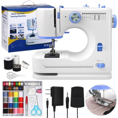 Portable Tabletop Beginner Mini Sewing Machine with 32 PCS Threads Kit for Ho...
