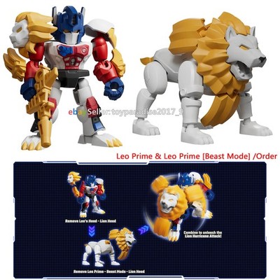 Blokees Transformers Defender 07 Leo Prime Action Figures Lion Hurricane Attack