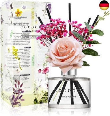 COCODOR Rose Diffusor/Rosenparfüm/200ml/konservierten Das Schleierkraut, 