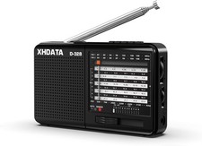 XHDATA D328 Portable Pocket Radio AM FM DSP Small Multi Band Stereo Home Speaker