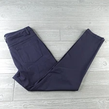 BYLT Everyday Pant 2.0 Mens Medium Performance Tapered Leg Stretch Navy Trousers