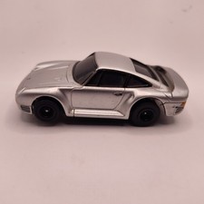SRT AFX HO Slot Car TOMY Silver Porche 959