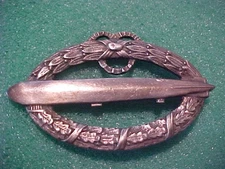 W.W. 1 GERMAN ZEPPLIN AIRSHIP BADGE METAL 900 STERLING