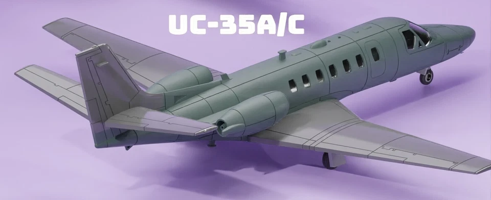 CESSNA 560  UC-35 A/C  1/72   3D PRINTED - Photo 1/4