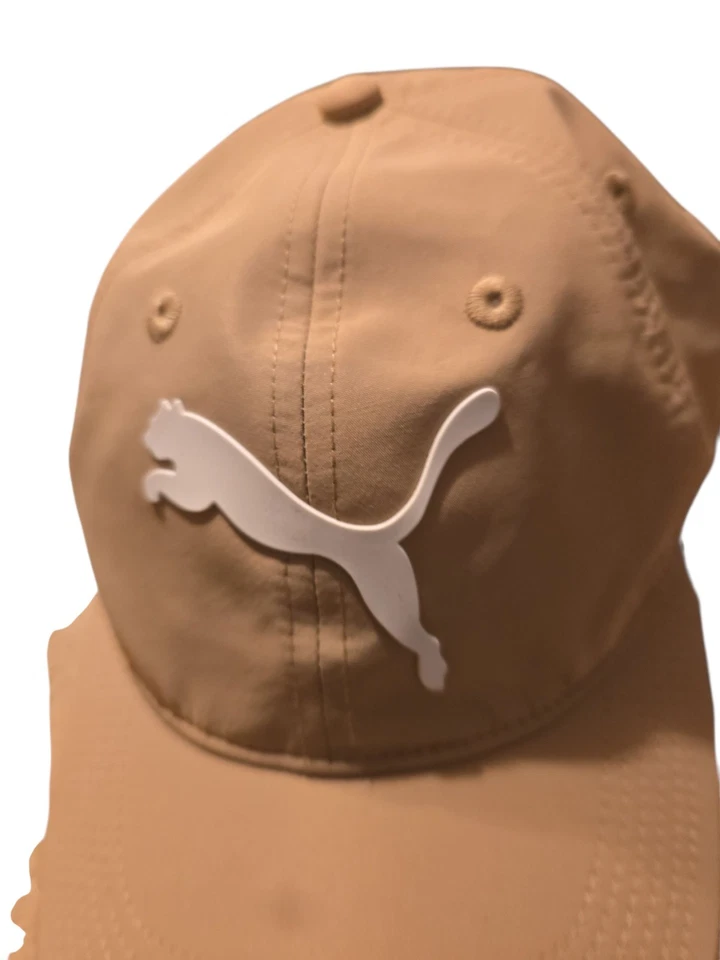 PUMA Beige Womens Baseball Cap Cat Logo Adjustable Strap ONE SIZE - Image 2 of 4