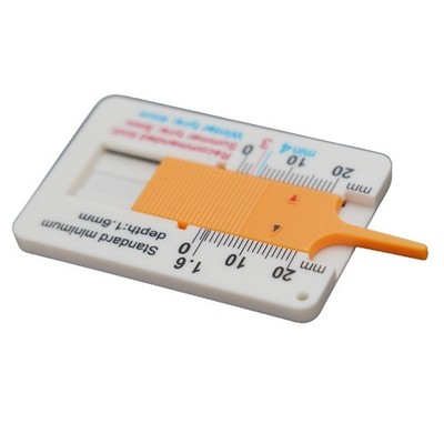 0-20mm Tyre Tread Depth Gauge Checking Tyre Tread Tool Depth Plastic Brand New