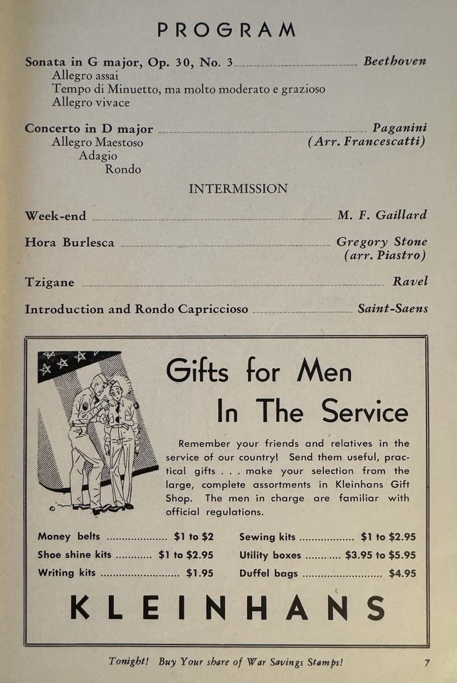 Zino Francescatti Autographed Program, San Paolo Brazil, French violinist - Image 3 of 4