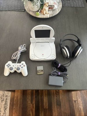 Sony PS One Console & LCD Screen SCPH101 Power Cord Controller Power Tested Only