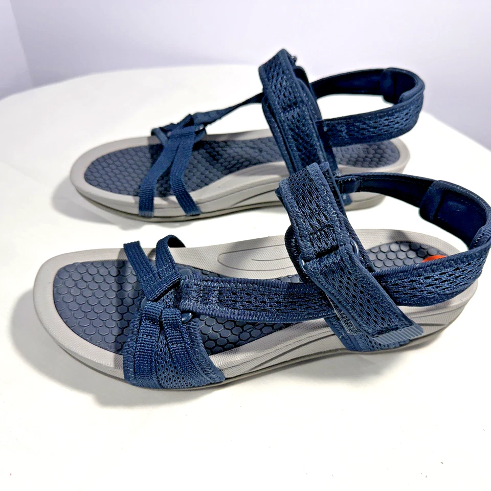 Sandalias Baretraps para mujer talla 9,5 Dalton cómodas con correa ajustable gris Foto 3 de 4