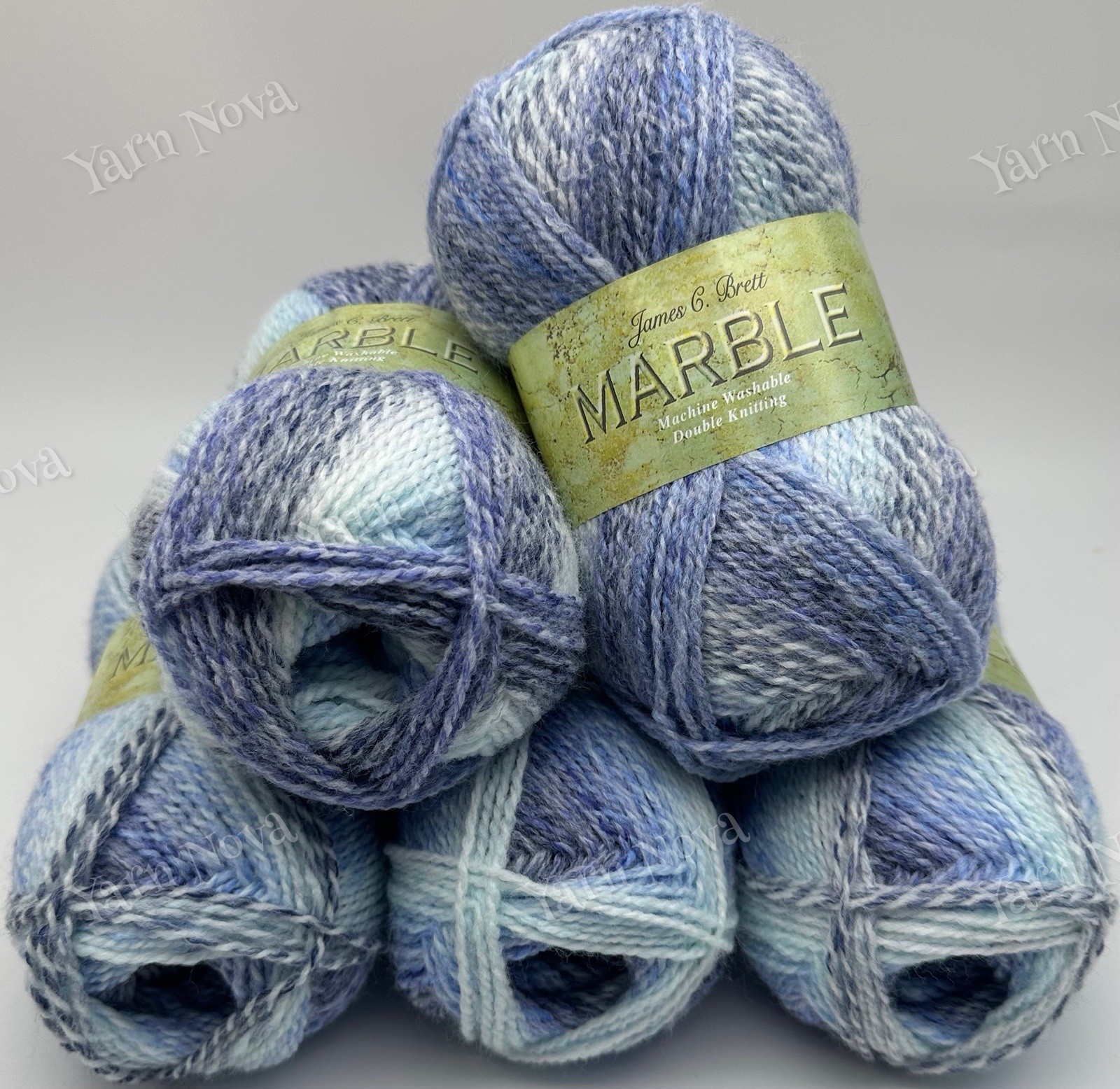 James C Brett Marble DK Double Knitting Crochet Yarn Wool - 5x100g Balls - MT61