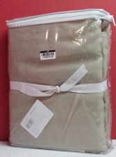 Pottery Barn Belgian Flax Linen Curtain Blackout 50"x 84" 1 panel Dark Flax New