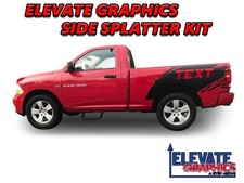 For Dodge Ram 1500 Graphics Side Splatter Stripes Decals Vinyl Sticker 2009-2018 For Dodge Ram 1500 Graphics Side Splatter Stripes Decals Vinyl Sticker 2009-2018