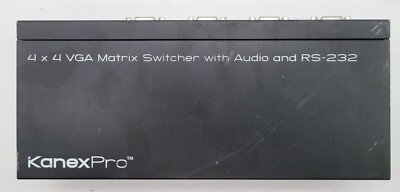 KanexPro 4x4 VGA Matrix Switcher With Audio And Rs-232 - VGA4X4SW