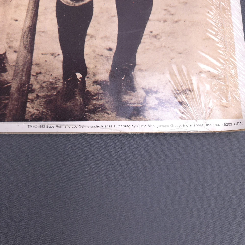 Vintage Baseball Prints Poster New York Yankees Babe Ruth MLB Prints 1993 Lot - Image 3 of 4