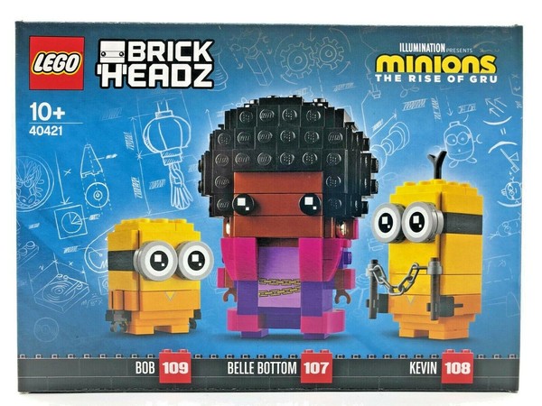 Lego 40421 Brickheadz Minions Rise Of Gru Belle Bottom Kevin & Bob 309Tlg Neu-image