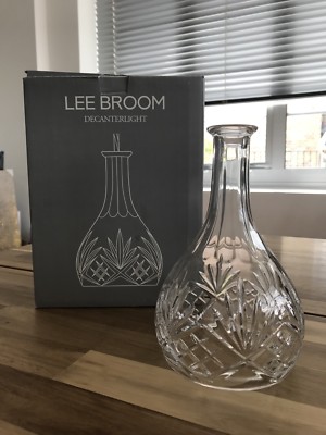Lee Broom Bell Decanter light Hand Cut Bleikristall Neu in OVP