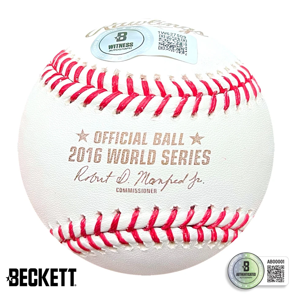 💥Chris Coghlan💥 Cubs Signed 2016 World Series Baseball inscribed Autograph BAS - Image 3 of 4