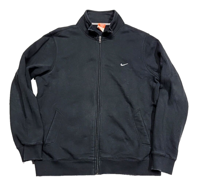 Vintage 90's Nike The Athletic Dept Y2K Black Swoosh Full Vintage 90's Nike The Athletic Dept Y2K Black Swoosh Full
