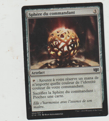 1 Karte Sphère du Commander 2013 MAGIC MTG EX-NM FRENCH