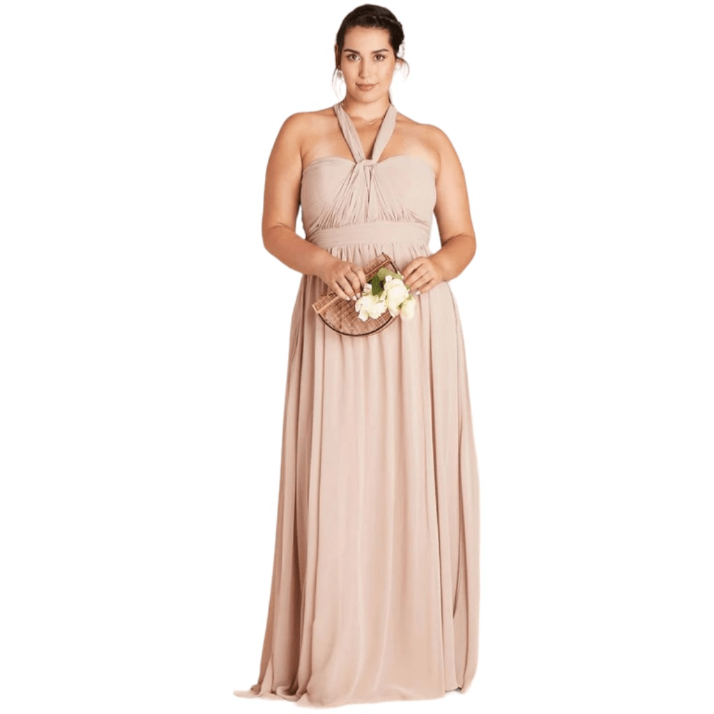 taupe color bridesmaid dresses Mismatched Halter V-neck A-line Satin Online,  DaintyBridal our Carmen Crepe dress will have everyone feeling confident with her sleek and flirty details AW.Bridal A-line Square Neckline Floor