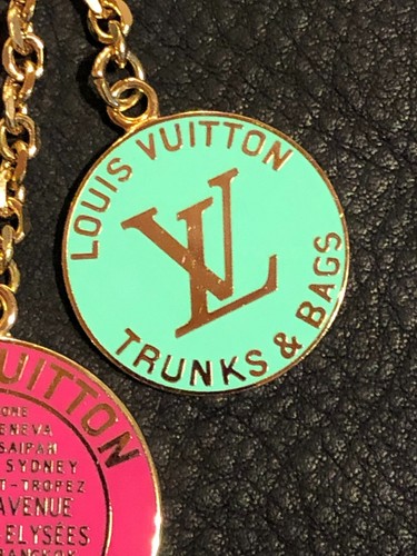 LOUIS VUITTON Armband Schlüsselanhänger Halter Kette Taschenanhänger AUTH TRUNKS & BAGS F/S L41 - Bild 10 von 12