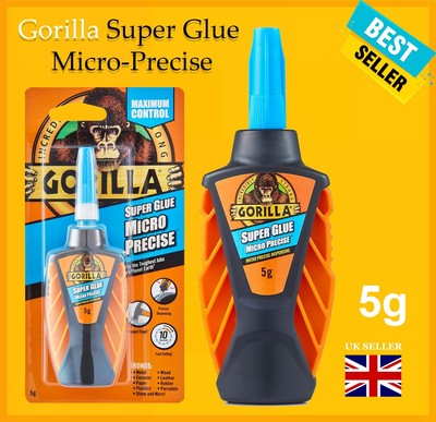 Gorilla Sekundenkleber Micro-Precise, 5g - Allzweck, Metall, Keramik, Leder & mehr