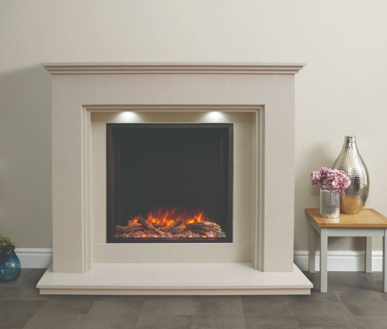 Gazco eReflex 75R with Marble Fireplace Exmouth 60u0026#034; | eBay