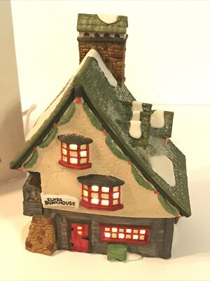Dept 56 North Pole Series Elf Bunkhouse Lighted Christmas Village