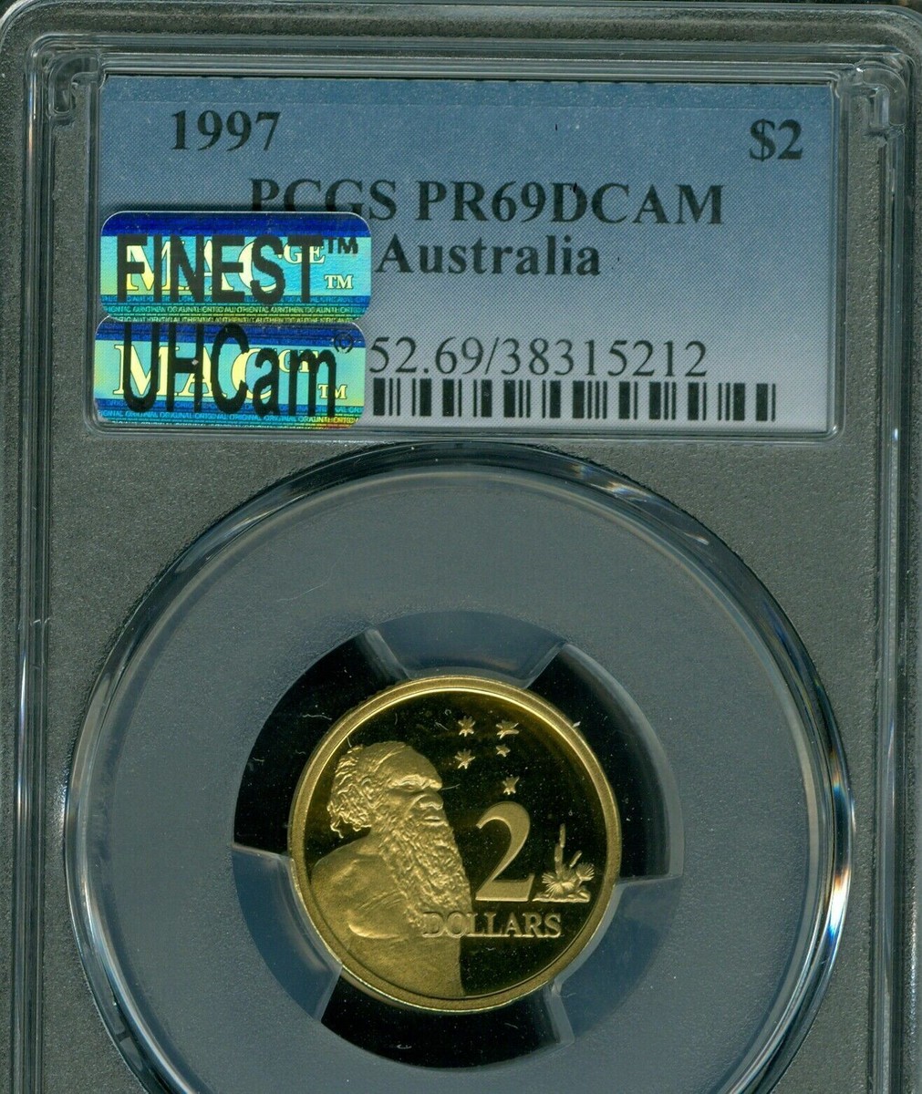 1997 AUSTRALIA $2 DOLLAR PCGS PR69 DCam MAC FINEST & SPOTLESS * | eBay