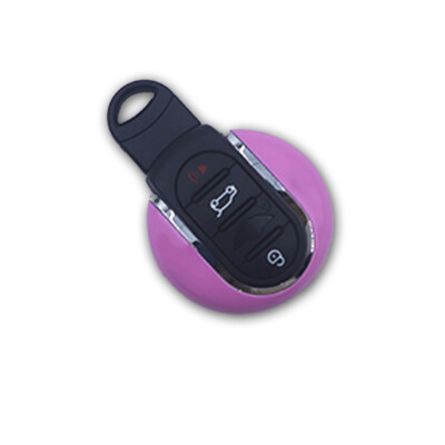 Car Smart Remote Key Cover Keychain Pink For Mini Cooper F54 F55 F56 F57 F60