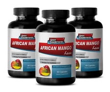 Tasty Superfood - AFRICAN MANGO - Active Support 3 Bottles 180 Capsules
