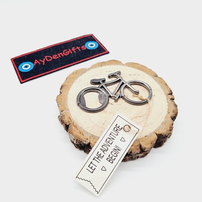 Bike Shaped Bottle Opener Gun Metal Grey Great Gift For Cyclists