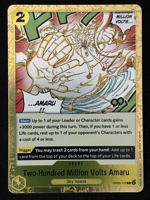 Two-Hundred Million Volts Amaru (OP05-115) -  (OP05) - One Piece Card Game