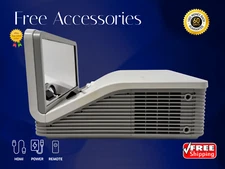 3000 ANSI DLP Projector Ultra Short Throw Bright Color Supports 4K Input HDMI