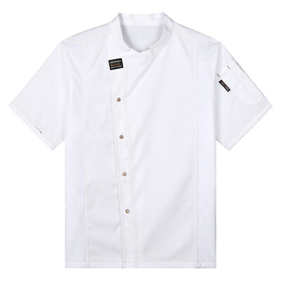 Men Women Uniform Cotton Jacket Hotel Chef Coats Shop Workwear Canteen Tops