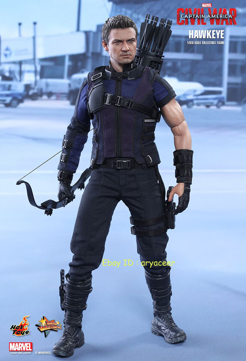 Hot Toys MMS358 Civil War Hawkeye 3.0 1/6 Action Figure In Stock