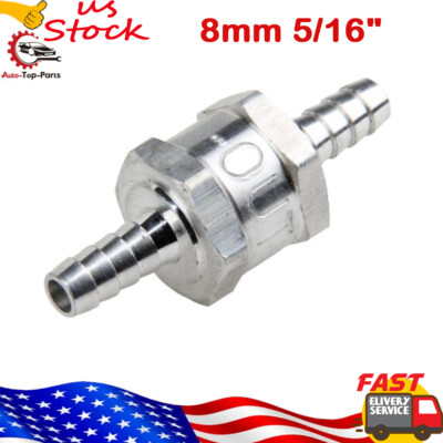 #ad #ad 5 16quot; 8mm Auminium One Way Check Valve Non Return Inline For Gas Oil Diesel Fuel $6.99