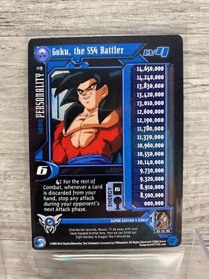 Dragon Ball GT TCG 2004 **NON FOIL** Personality #119 Goku, the SS4 Battler Lv 4