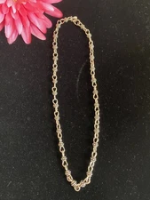 Premier Designs Silver Tone Bali Style Cable Chain Link Necklace 18.25 inches