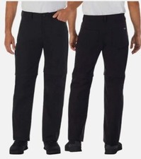 Eddie Bauer Mens Lightweight Convertible Pant Black UPF 50 Size 38 X 32