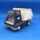 Vintage Tonka Toy Garbage Truck Pressed Steel Blue White