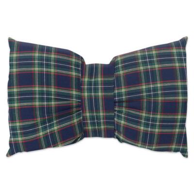 Schleifenkissen Tartan Kissen Deko Sofa WeihnachtenKissen Handarbeit Declea