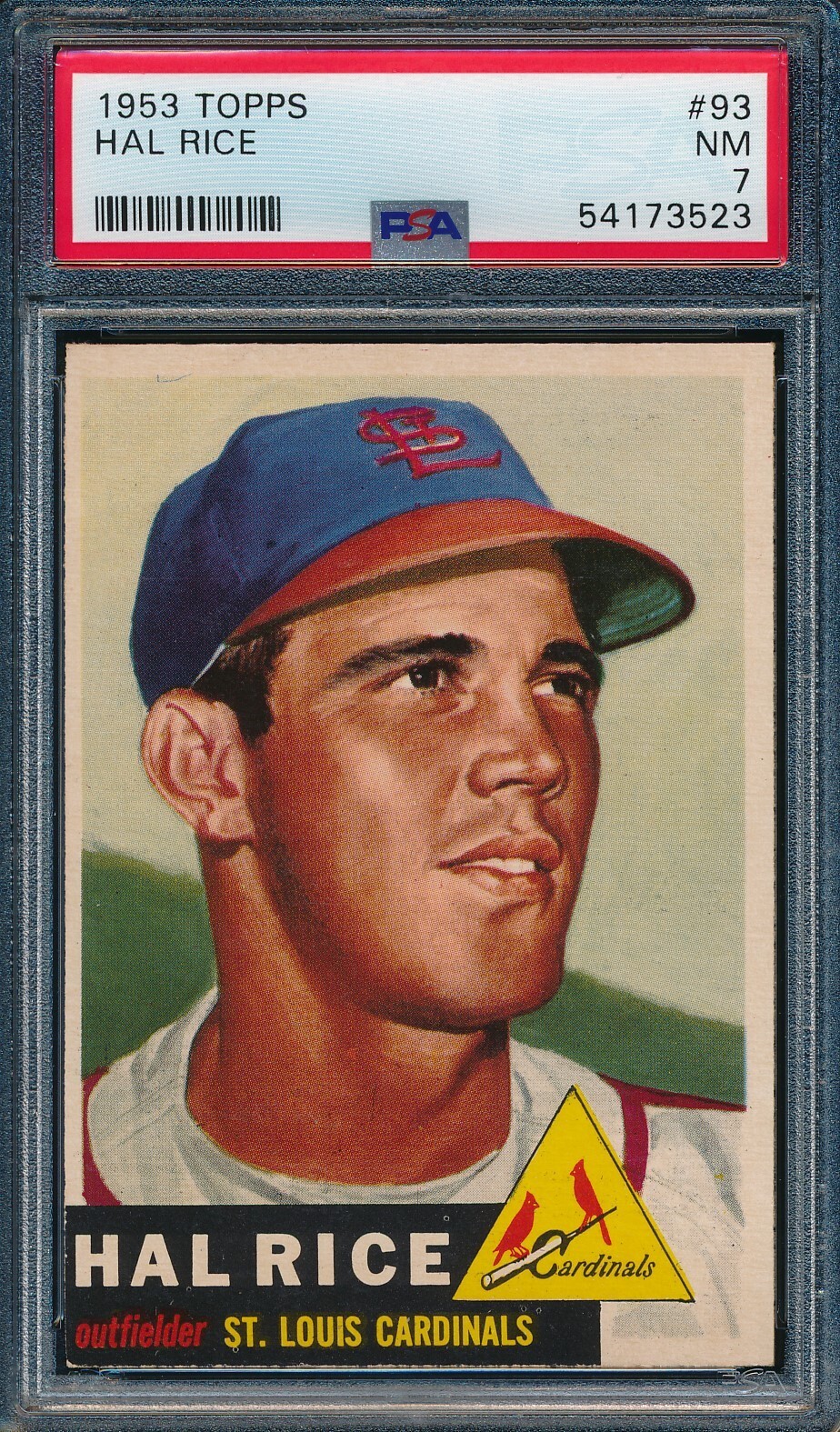 1953 Topps Hal Rice #93 *Cardinals* PSA 7