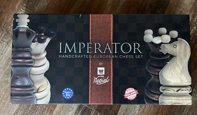 Wegeil IMPERATOR Handcrafted European 21'' Luxury Folding Wooden Chess Set