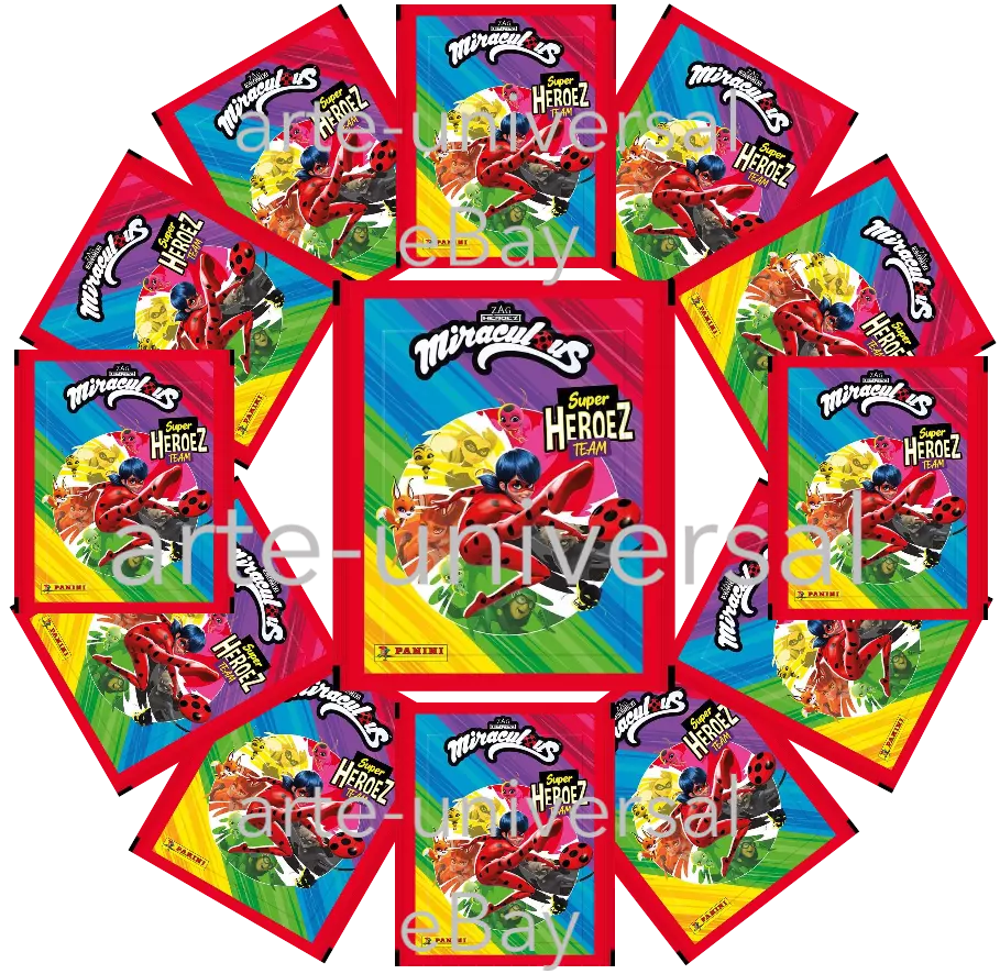 25 Licensed Sandylion Miraculous Stickers 2.5 x -  Portugal