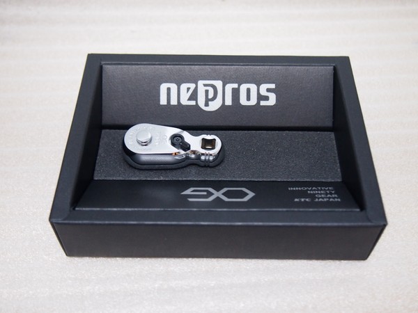 Ktc Kyoto Werkzeug Nepros 6.3Sq. 90 Gang Stubby Ratsche Griff 0.6Cm NBR290H-image