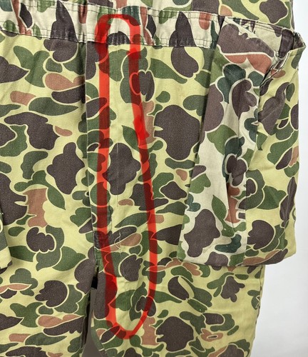 Vintage WALLS Camouflage Jumpsuit XL Camo Print Hunting Workwear Gulf Coast USA - Picture 9 of 18