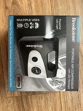 NEW- Brookstone Portable Air Compressors LED light 300 PSI