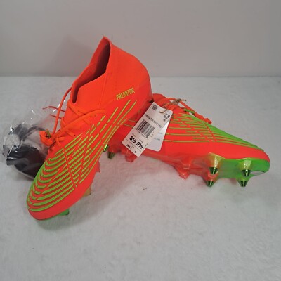 Adidas Predator Edge.1 SG Men's Size 8.5 Womens 9.5 Orange Soccer Cleats GW1016
